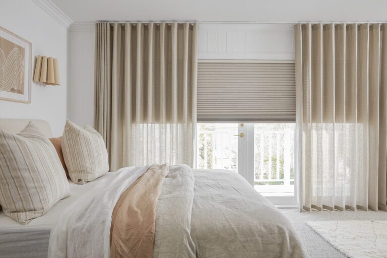 Love the romantic look of curtains and the practicality of blinds? We have the answer.